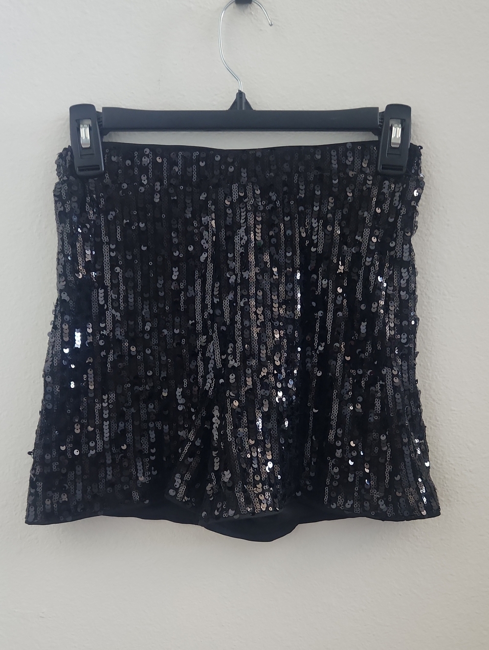 Fashion Black Sequin Mini Shorts - Elegant Party Shorts